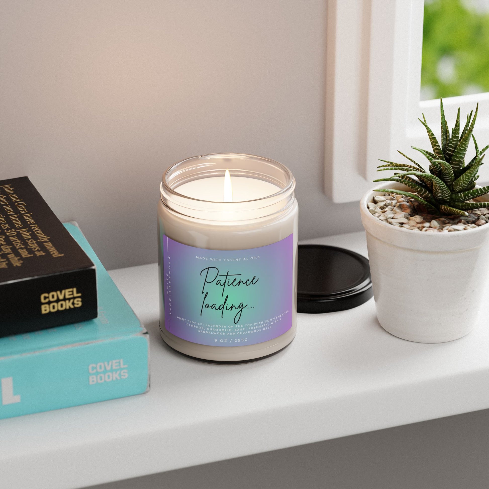 White sage and Lavender Soy Candle - Patience Loading...