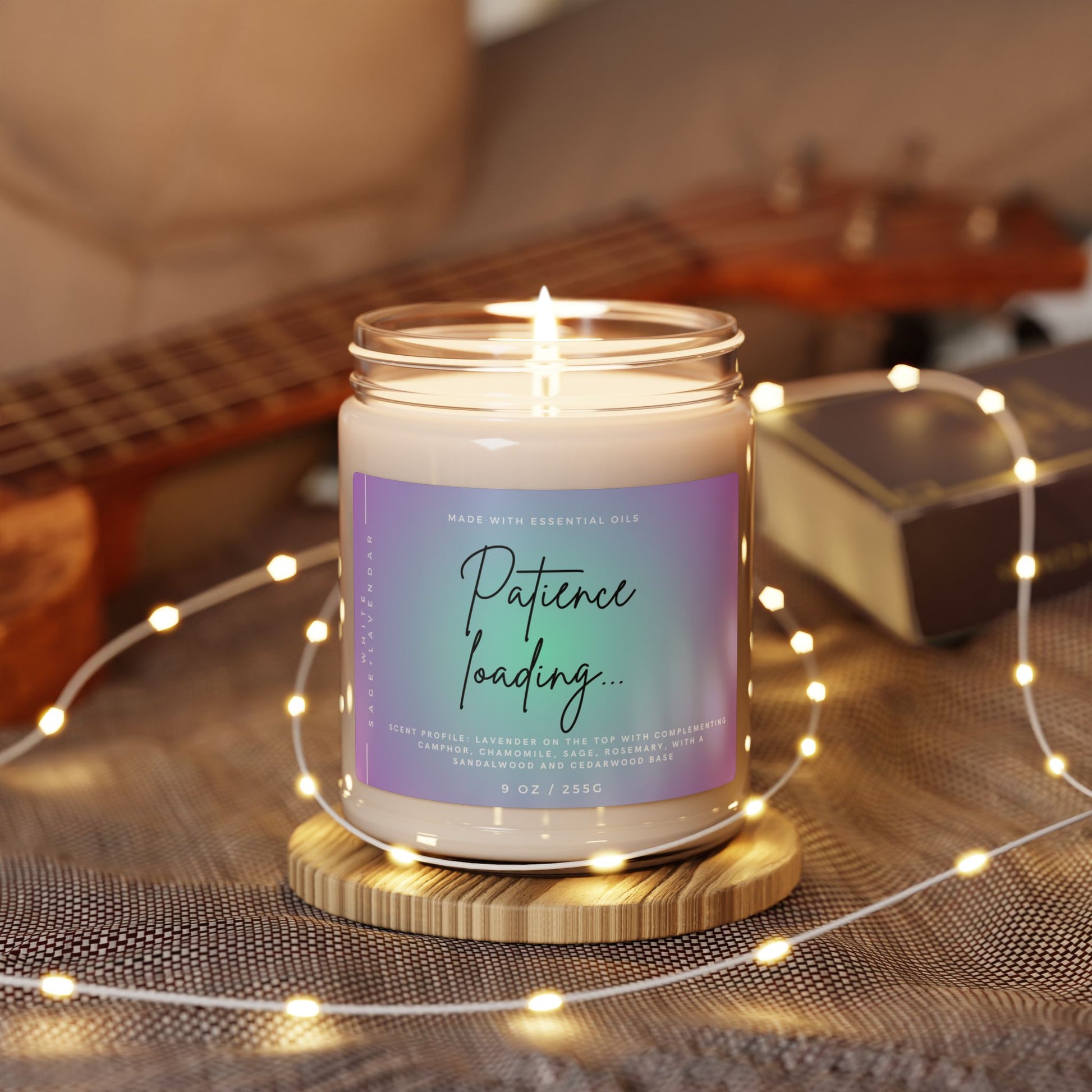 White sage and Lavender Soy Candle - Patience Loading...
