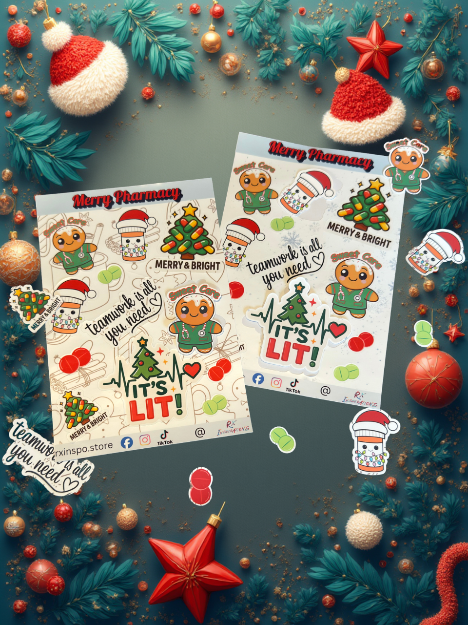 Merry Pharmacy Stickers