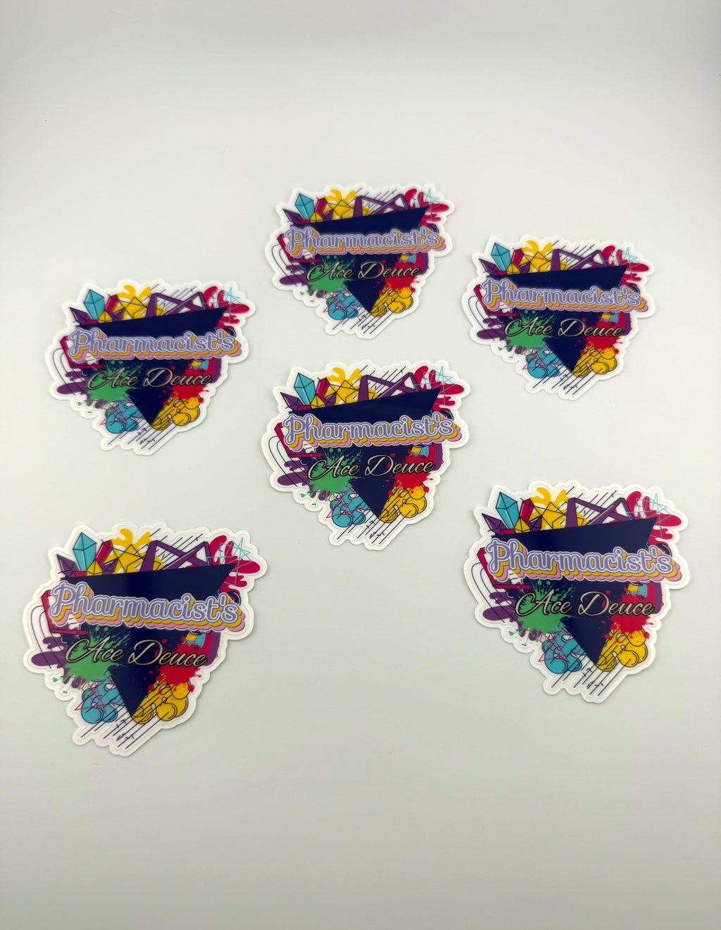 Pharmacist's Ace Deuce Clear Holographic Sticker
