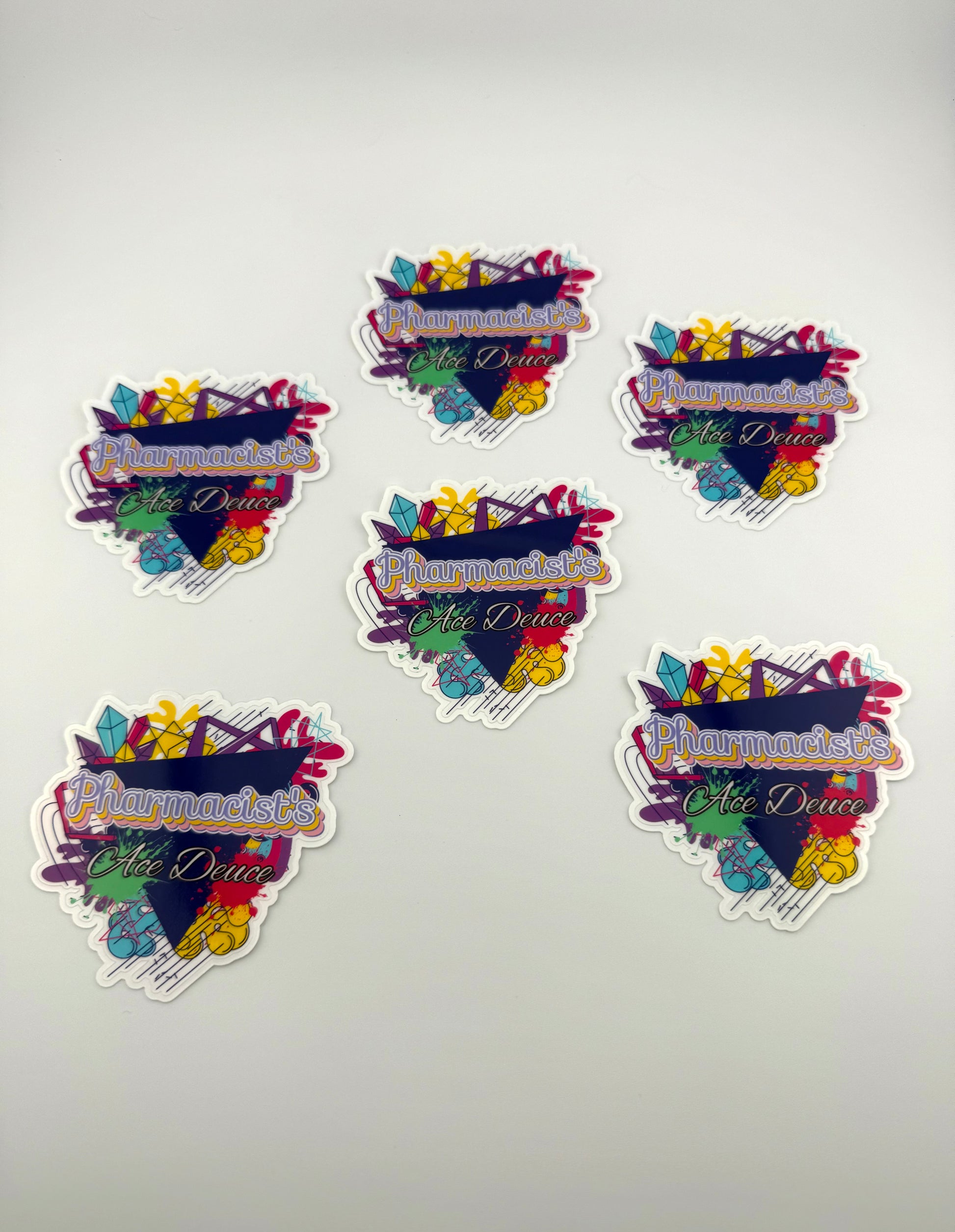 Pharmacist's Ace Deuce Clear Holographic Sticker